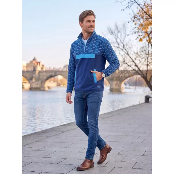  Fleece-Sweatshirt für Herren ALTISPORT GARM BLAU 