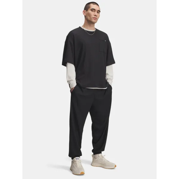  Herren-Jogginghose UNDER ARMOUR UA RIVAL WAFFLE JOGGER 1385932-001 SCHWARZ 