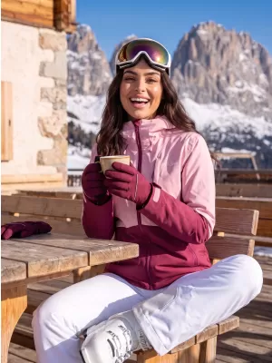 Winterjacke für Damen ALTISPORT GELSI BURGUND