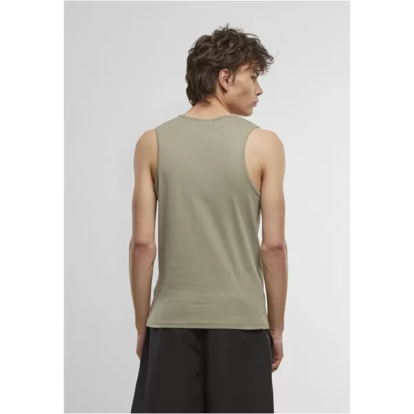  Herren-T-Shirt URBAN CLASSICS TB7650A HELLOLIV/WEIß 