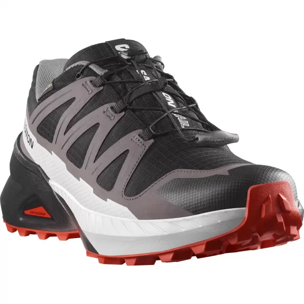  Herrenschuhe SALOMON SPEEDCROSS PEAK GORE-TEX SCHWARZ/CASTLEROCK/KIRSCHTOMATE 