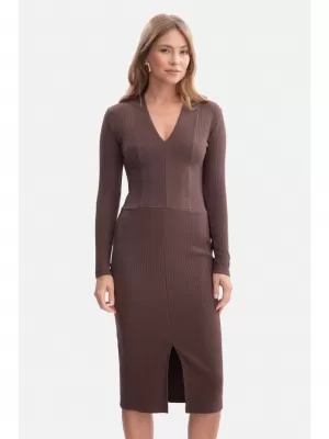 Kleid BEWEAR B307 BRAUN