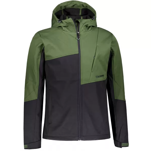  Herren -Softshelljacke ALTISPORT GAN KHAKI/SCHWARZ 
