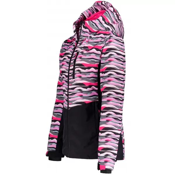  Winterjacke für Damen ALTISPORT GARDIN SCHWARZ/ROSA 