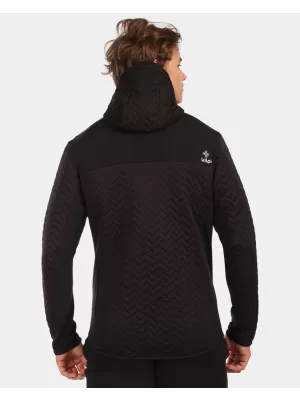 Fleece-Sweatshirt für Herren KILPI NEVIA-M ZM0215KI SCHWARZ