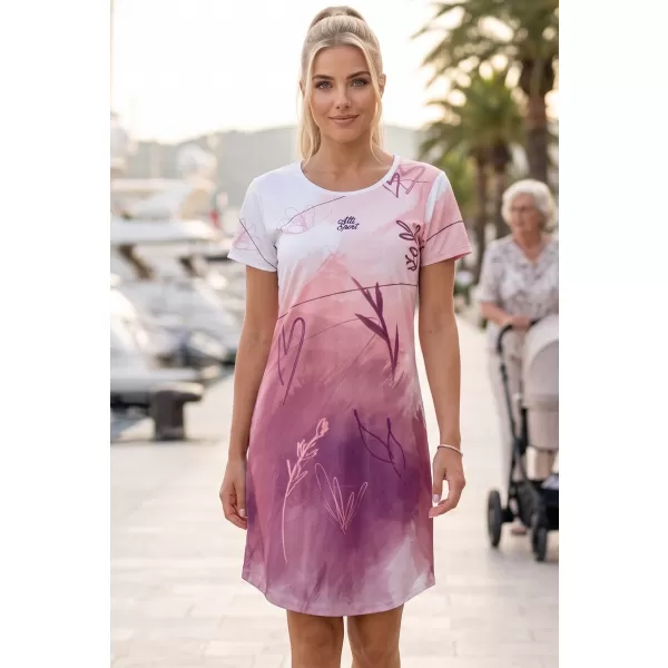  Erweitertes Premium-T-Shirt für Damen ALTISPORT VOJ/ALW083SAT02 WEIß ROSA 