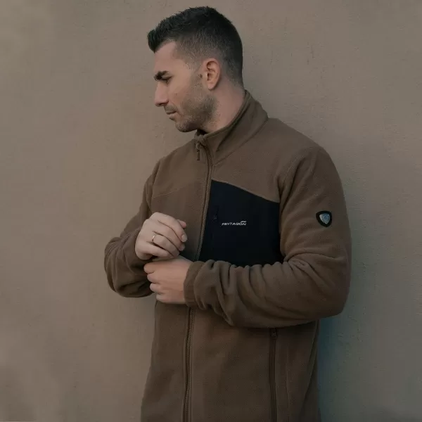  Herren-Sweatshirt PENTAGON ATHOS 2.0 MEN΄S FLEECE JACKET K08047 BRAUNGRAU 