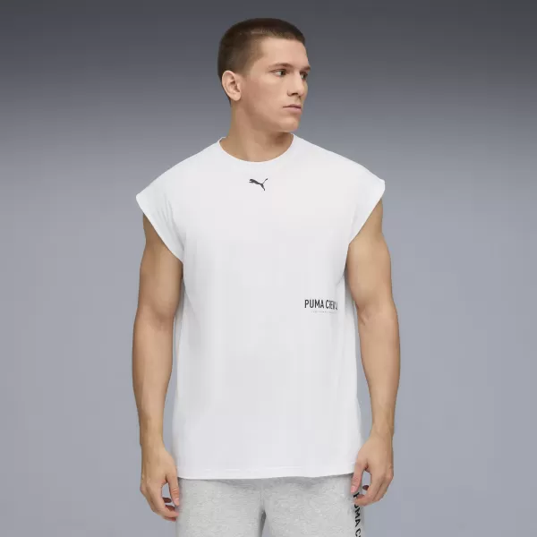  Hemd PUMA M GRAPHIC CUTOFF TANK 52762002 PUMA WEIß 