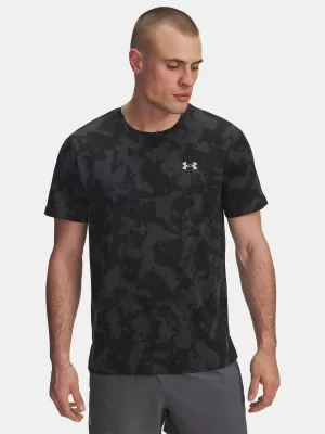 Herren-T-Shirt UNDER ARMOUR UA LAUNCH PRINTED SS 6006110-016 GRAU
