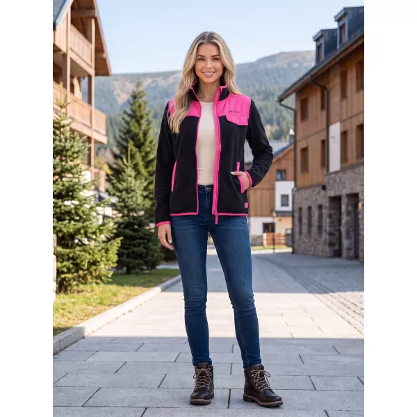  Fleece-Sweatshirt für Damen ALTISPORT GENESIS SCHWARZ 