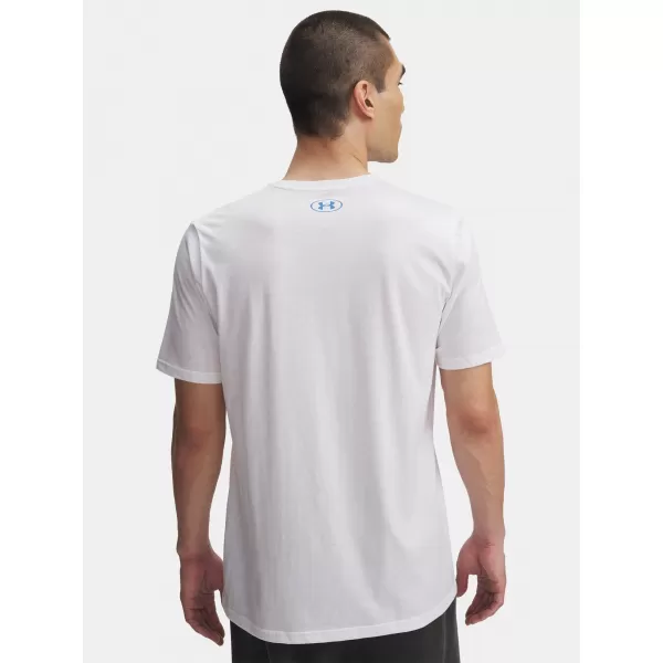  Herren-T-Shirt UNDER ARMOUR UA TRIPLE STACK LC LOGO SS WEIß 