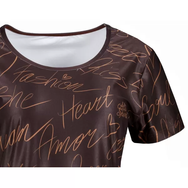  Erweitertes Premium-T-Shirt für Damen ALTISPORT VOJ/ALW084SAT02 BRAUN 