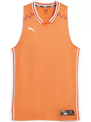 Herren-Tanktop PUMA HOOPS TEAM GAME JERSEY 67662808 GOLDENER MOHN