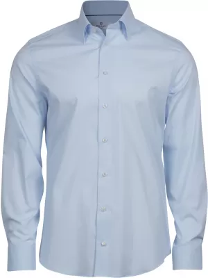 Herrenhemd TEE JAYS | TJ 4024 HELLBLAU