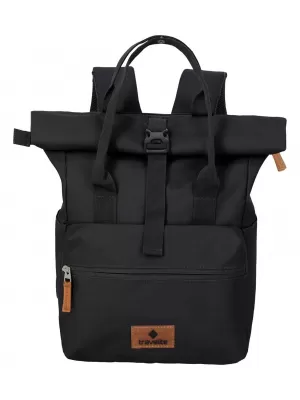 Rucksack TRAVELITE BASICS SHORT HANDLE ROLL-UP SCHWARZ
