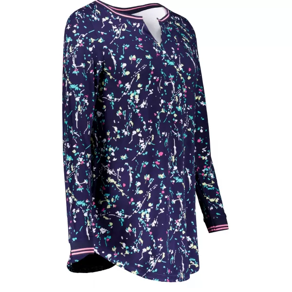  Langes T-Shirt für Damen ALTISPORT GUSSIE DUNKELBLAU 