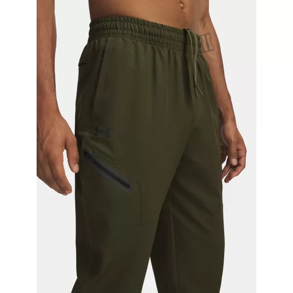  Herren-Jogginghose UNDER ARMOUR UA UNSTOPPABLE WOVEN JOGGER 1388823-308 GRÜN 