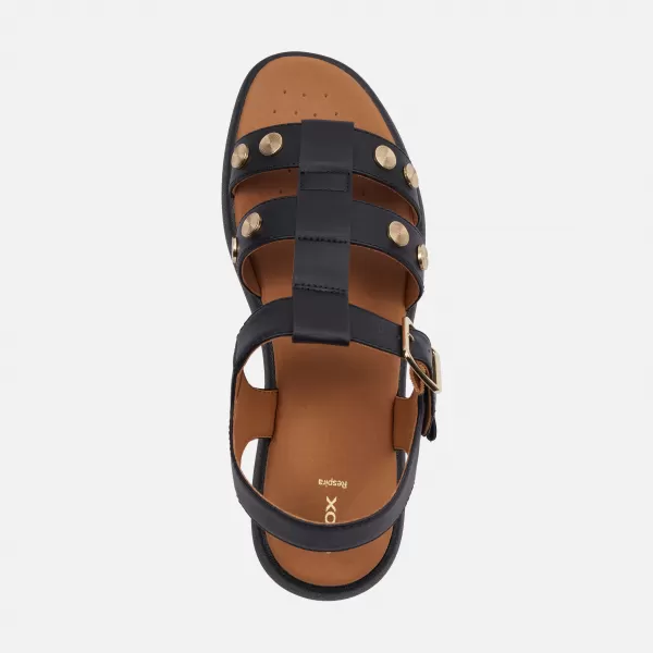  Damensandalen GEOX CAMALEI G000986 SCHWARZ 