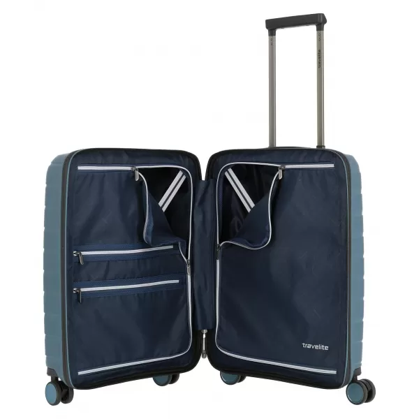  Koffer TRAVELITE AIR BASE 4W S FRONT POCKET EISBLAU 