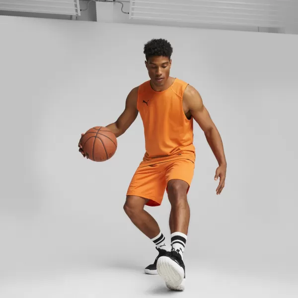  Herren-Tanktop PUMA REVERSIBLE PRACTICE JERSEY 67664006 GOLDENER MOHN 