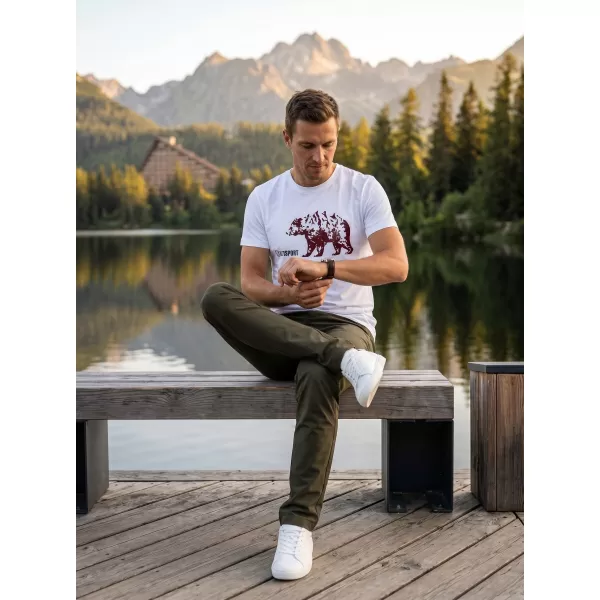  Herren t -Shirt mit kurzen Ärmeln ALTISPORT ALM193129 WEIß 