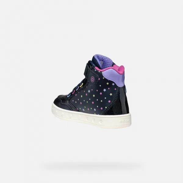  Mädchen-Sneaker GEOX SKYLIN J568WB0PVKCC4243 DUNKELBLAU 