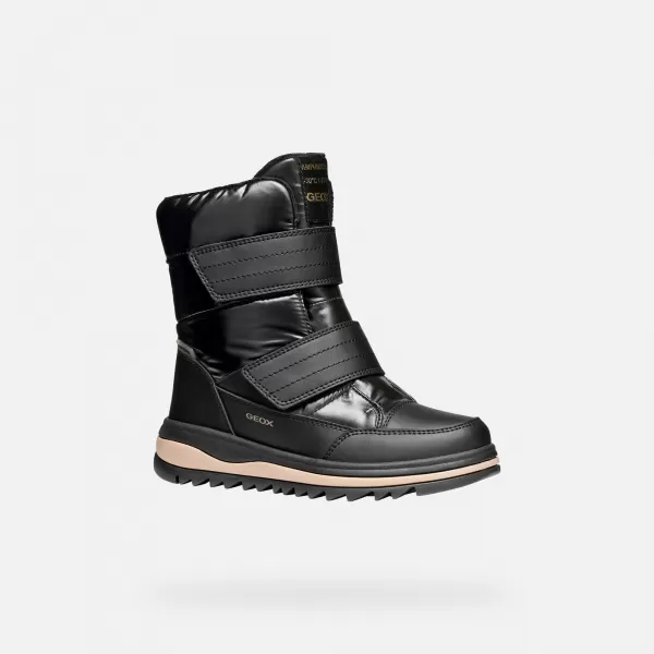  Winterstiefel für Mädchen GEOX ADELHIDE AB J56EWA0LVNFC9999 SCHWARZ 
