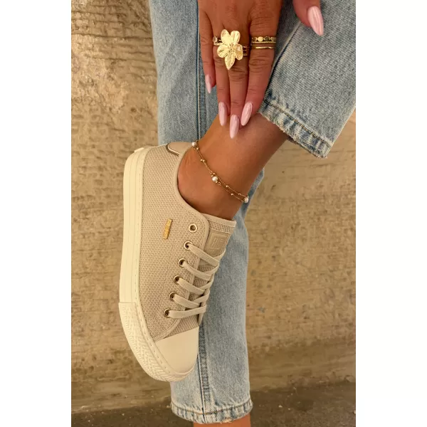  Damen-Sneaker BIG STAR RR274767 BEIGE Big Star Shoes 