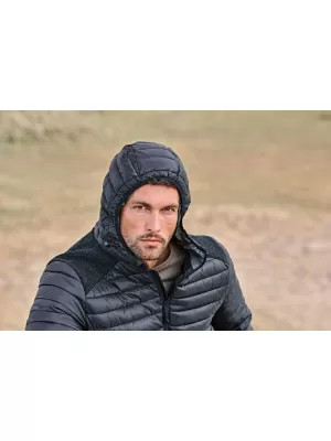 Herrenjacke TEE JAYS | TJ 9610 SCHWARZ/SCHWARZ MELANGE