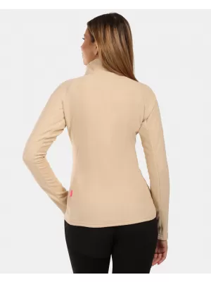 Fleece-Sweatshirt für Damen KILPI GLAMER-W ZL0210KI BEIGE