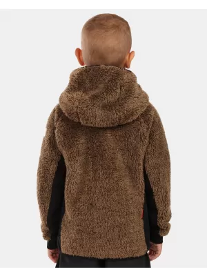 Fleece-Sweatshirt für Jungen KILPI NORKA-JB ZJ0201KI BRAUN
