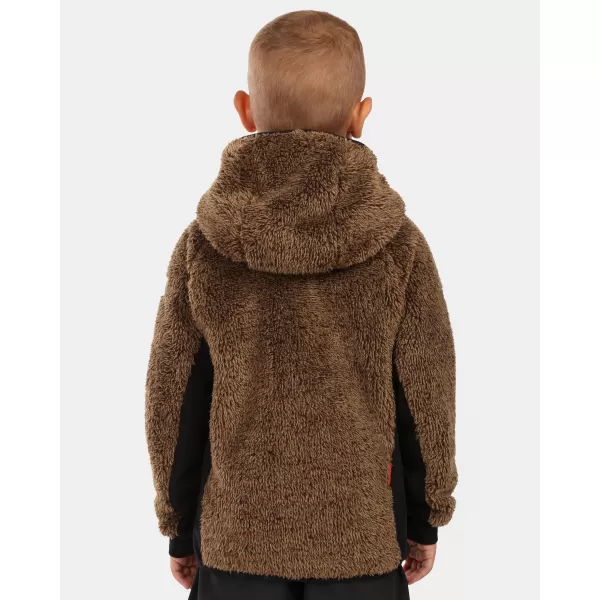 Fleece-Sweatshirt für Jungen KILPI NORKA-JB ZJ0201KI BRAUN 