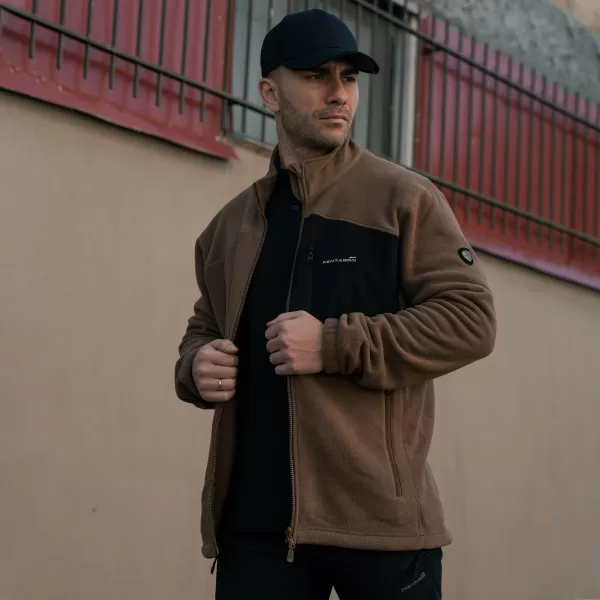  Herren-Sweatshirt PENTAGON ATHOS 2.0 MEN΄S FLEECE JACKET K08047 BRAUNGRAU 