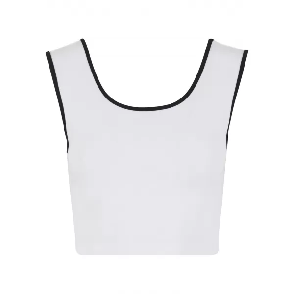  Damen-Tanktop URBAN CLASSICS TB7486A WEIß/SCHWARZ/WEIß/SCHWARZ 
