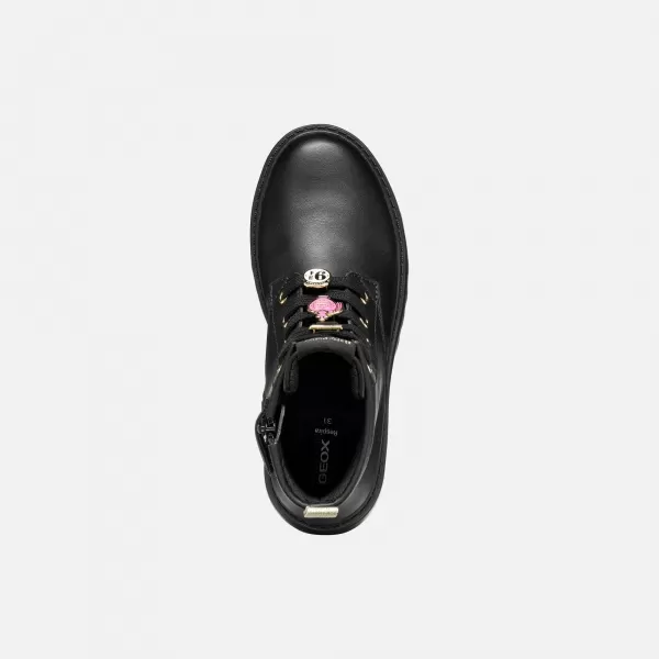  Stiefeletten für Mädchen GEOX CASEY HARRY POTTER J5620B000BCC9999 SCHWARZ 