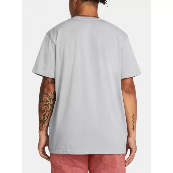  Herren-T-Shirt UNDER ARMOUR UA HW ARMOUR LABEL SS 1382831-011 GRAU 