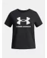 Mädchen-T-Shirt UNDER ARMOUR UA BIG LOGO SS 1389756-001 SCHWARZ