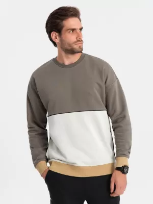 Herren-Sweatshirt OMBRE B1673 KHAKI