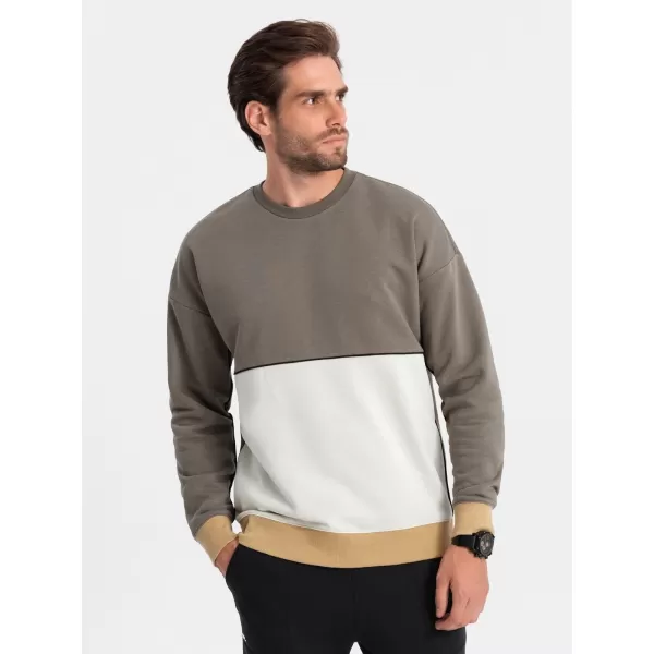  Herren-Sweatshirt OMBRE B1673 KHAKI 