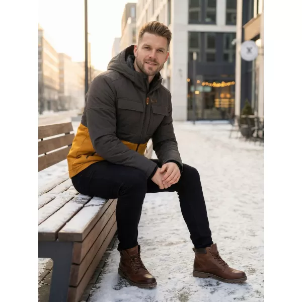  Herren-Winterjacke KIXMI VOLKER SENF 