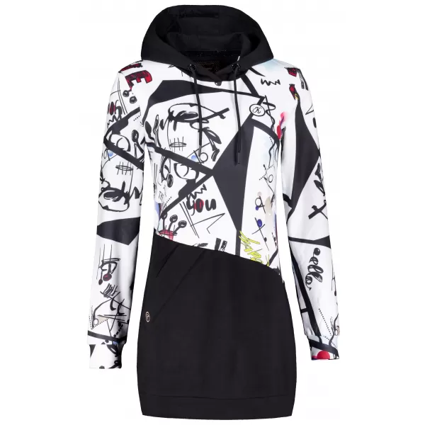  Damen-Sweatshirt KIXMI VONITA SCHWARZ/WEIß 