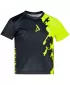 Funktionaler t -Shirt -Prämie von Kindern ALTISPORT VOJ/ALM112TR01 SCHWARZFLUO GELB
