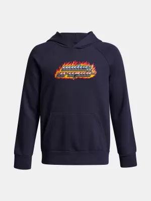 Jungen-Sweatshirt UNDER ARMOUR UA RIVAL FLC FLAMIN WDMRK HD 6003781-403 BLAU