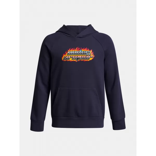  Jungen-Sweatshirt UNDER ARMOUR UA RIVAL FLC FLAMIN WDMRK HD 6003781-403 BLAU 