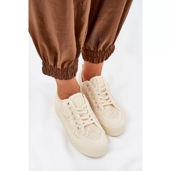  BIG STAR Damenschuhe RR274630 BEIGE Big Star Schuhe 