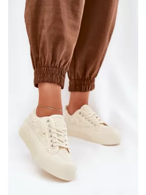 BIG STAR Damenschuhe RR274630 BEIGE Big Star Schuhe
