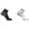 Socken SALOMON AERO ANKLE 2-PACK WEIß/SCHWARZ