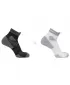 Socken SALOMON AERO ANKLE 2-PACK WEIß/SCHWARZ