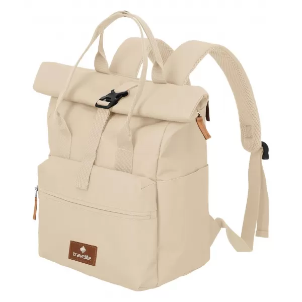  Rucksack TRAVELITE BASICS SHORT HANDLE ROLL-UP CREMEFARBEN 