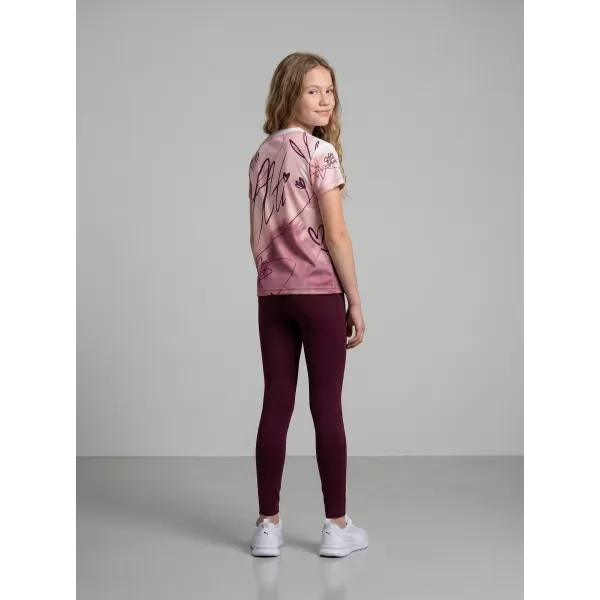  Funktionaler t -Shirt -Prämie von Kindern ALTISPORT VOJ/ALK083TR01 WEIß -PINK 